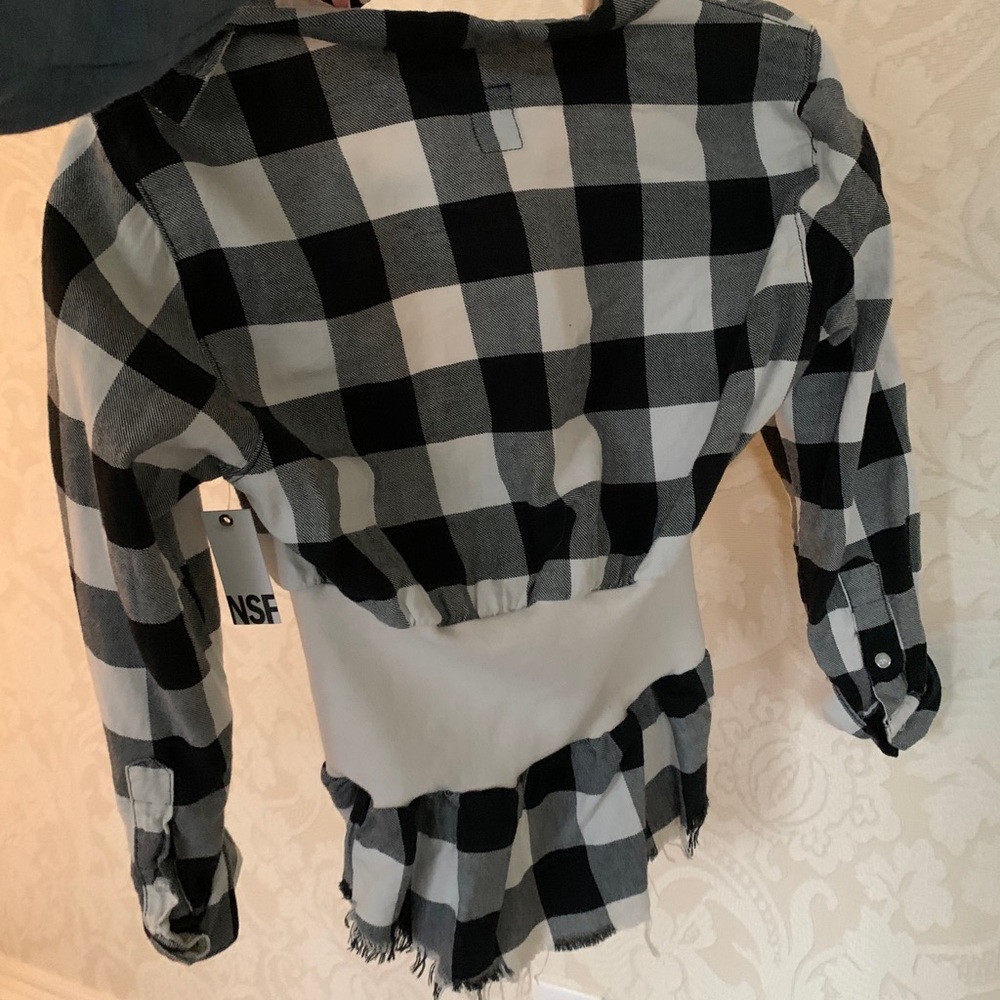 NSF FLANNEL ZIP FRONT SHIRT - Picture 2 of 4